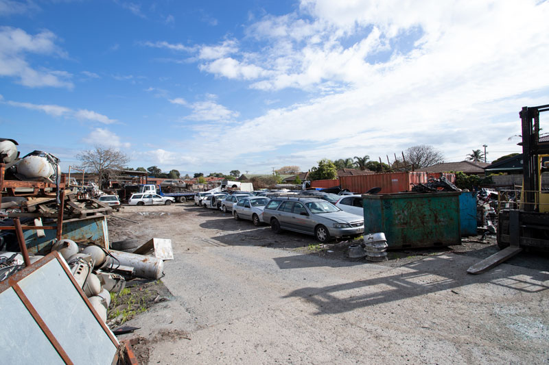 Ford breakers yard at Wales Car Parts, Cwmbran